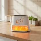Salt Flame Aroma Diffuser Usb Colorful Flame Gradient Ultrasonic Aroma Diffuser